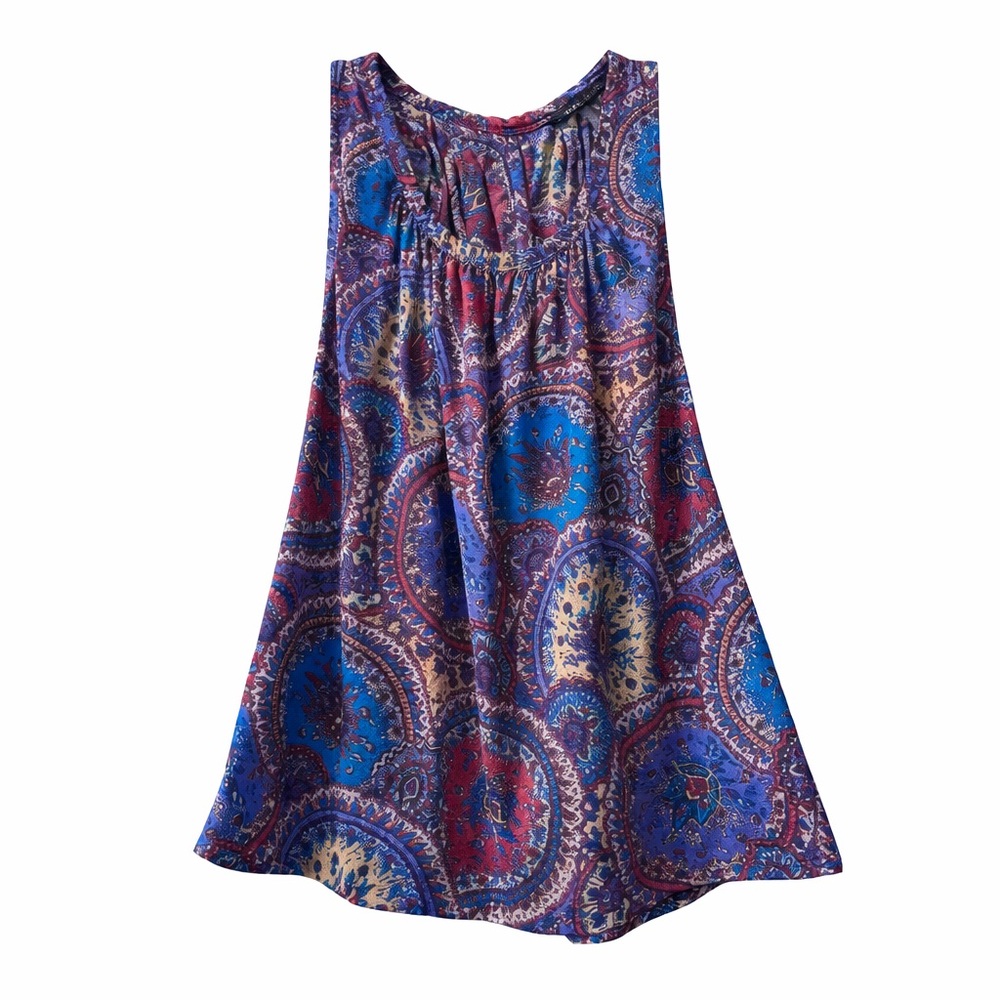 Marc Jacobs 100% Silk Paisley Sleeveless Blouse Size Small